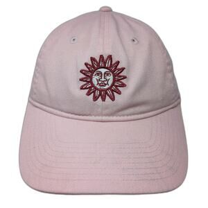 Sun Valley Baseball Cap Pink One Size Sun Graphic Established 1936 Slideback Hat